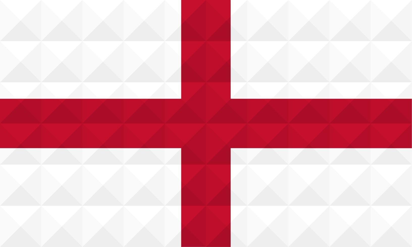 Artistic flag of England with geometric wave concept art design vector