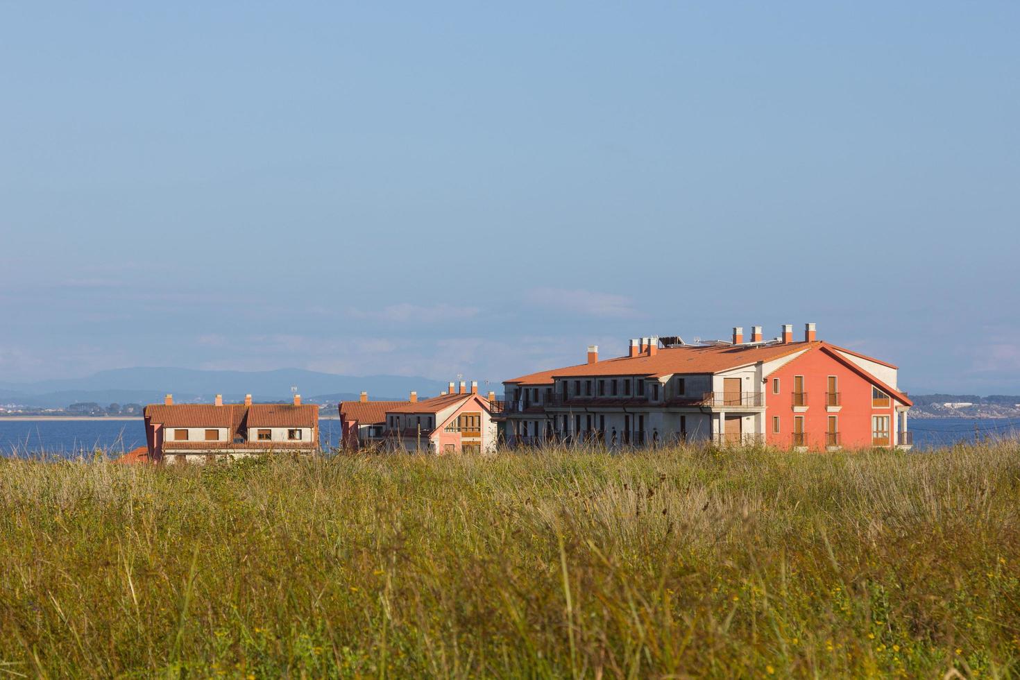 Houses near the sea photo