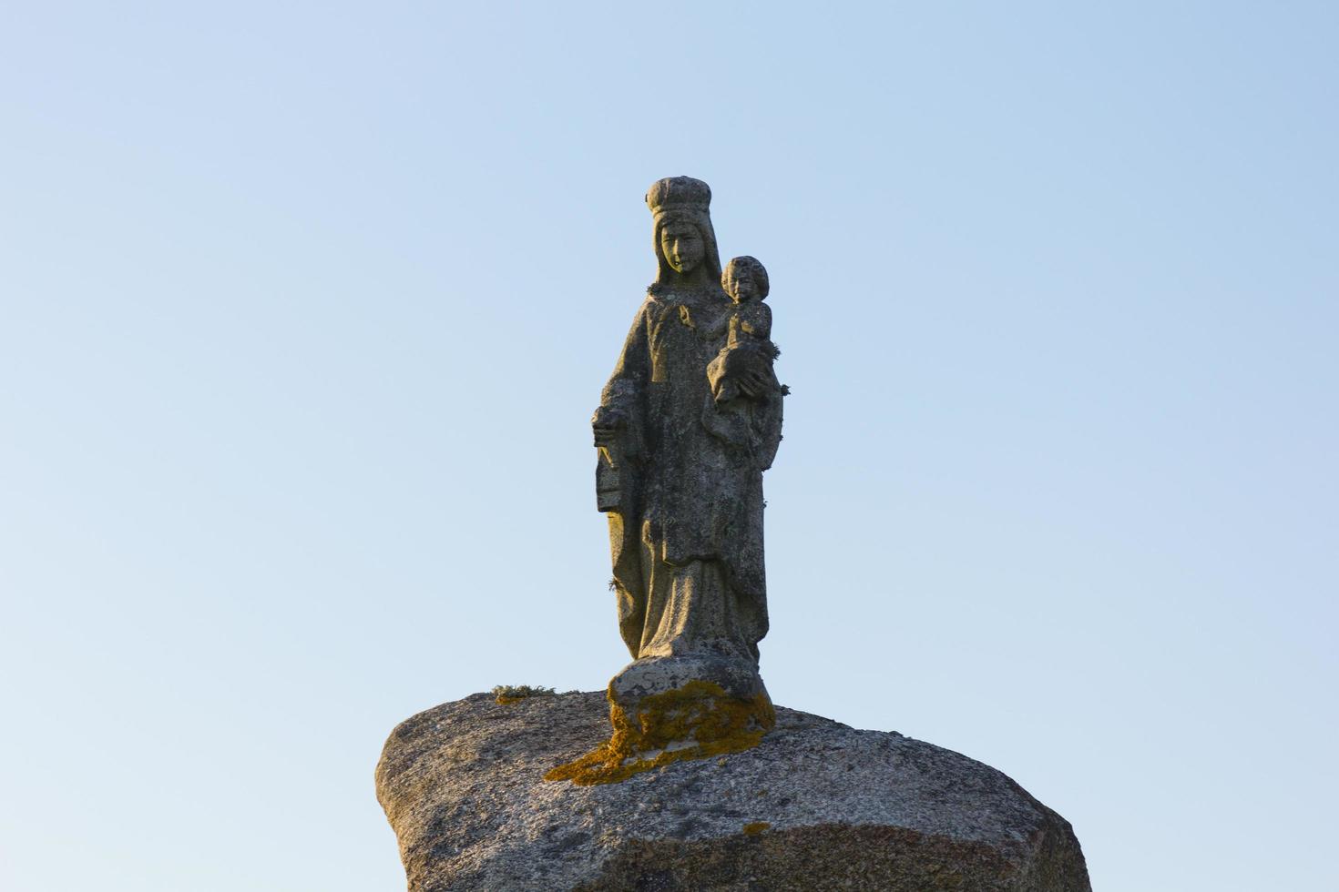 Religious figures of stones photo