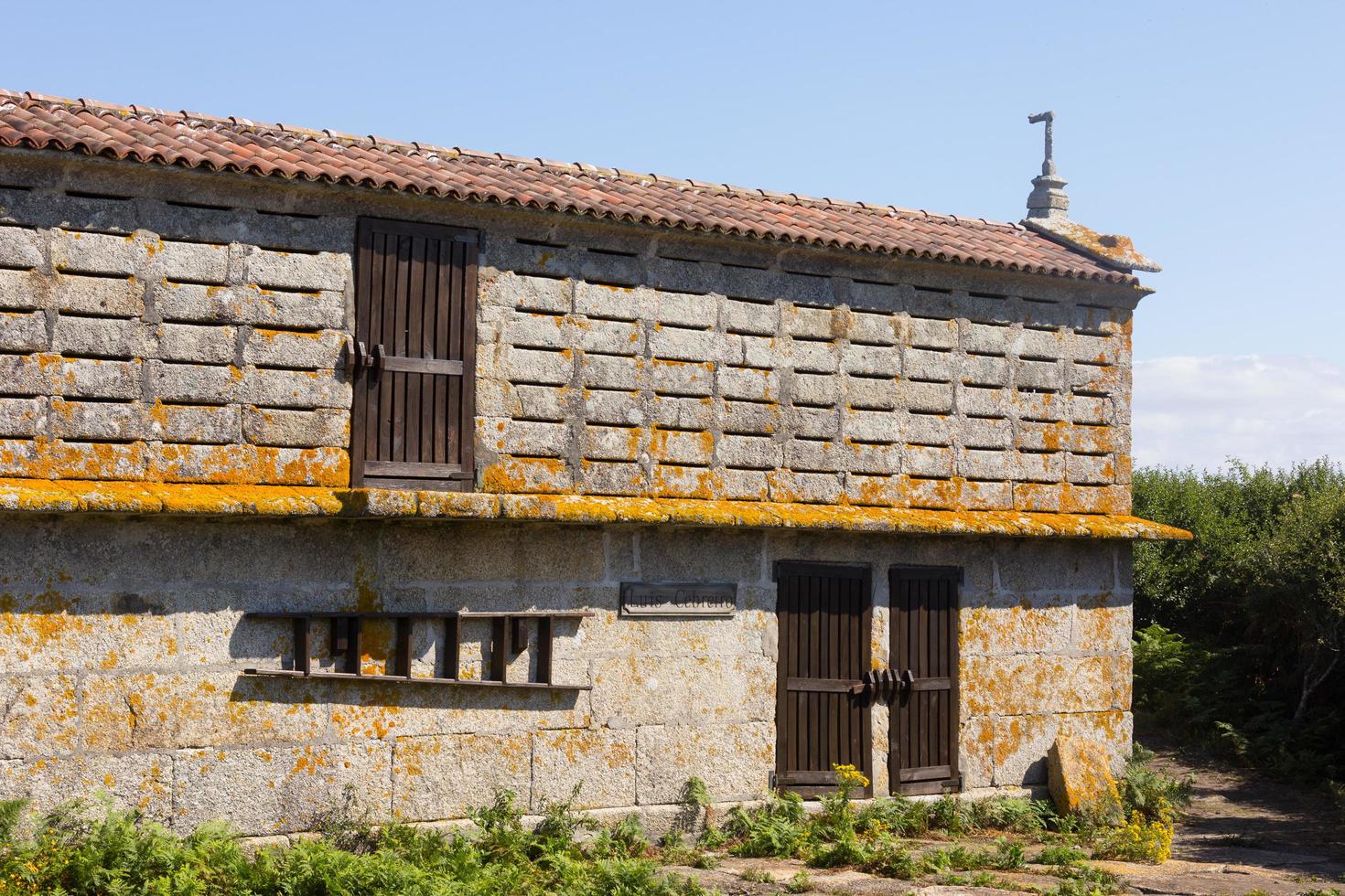 orreo, una arquitectura típica gallega para almacenar grano. foto