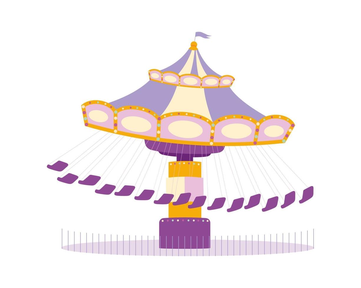 Carousel semi flat color vector object