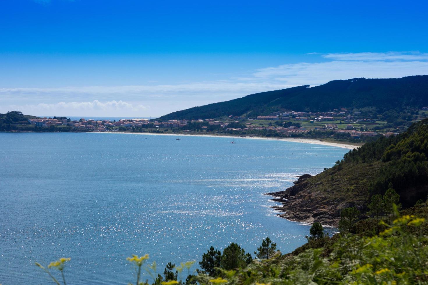 Marine views of the Atlantic ocean, Galicia, Spain photo