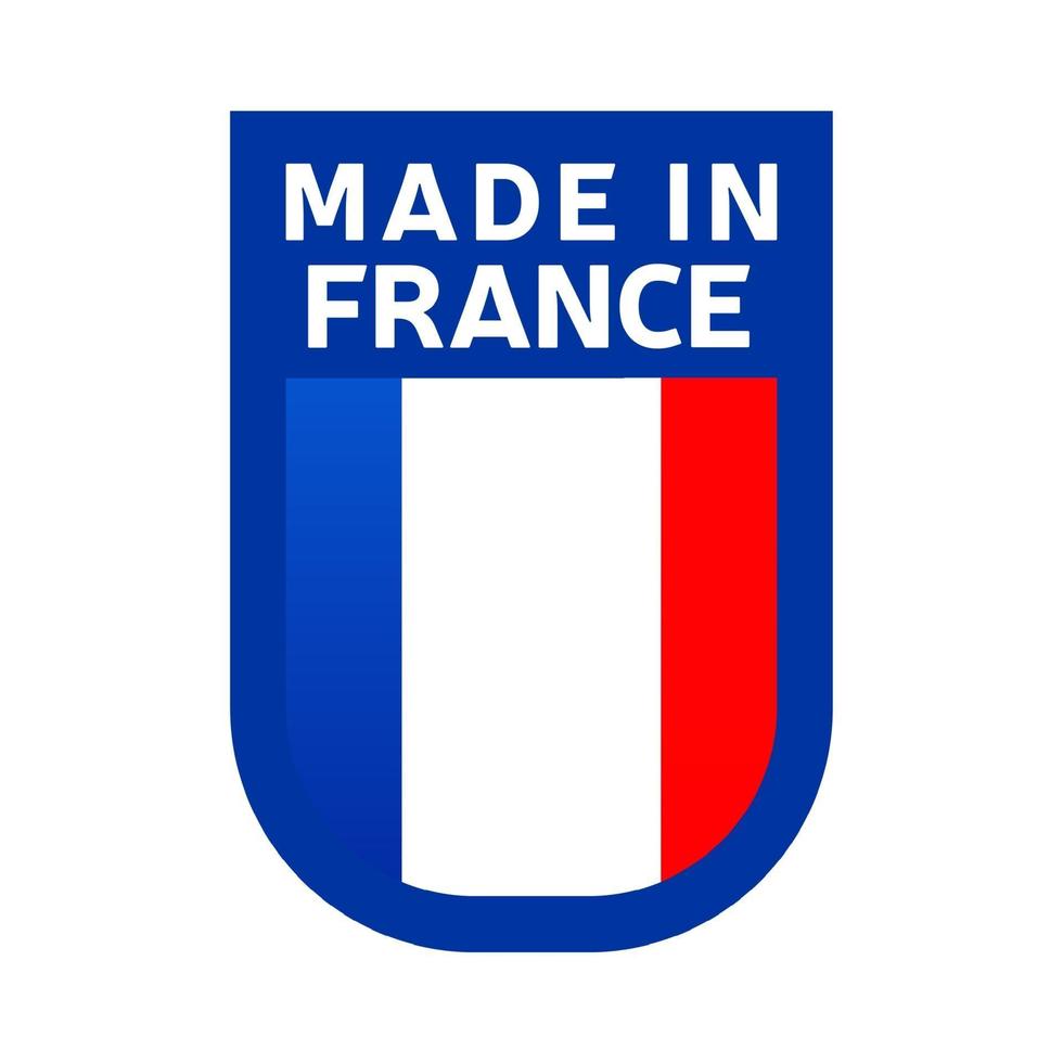 Made in france icon vector
