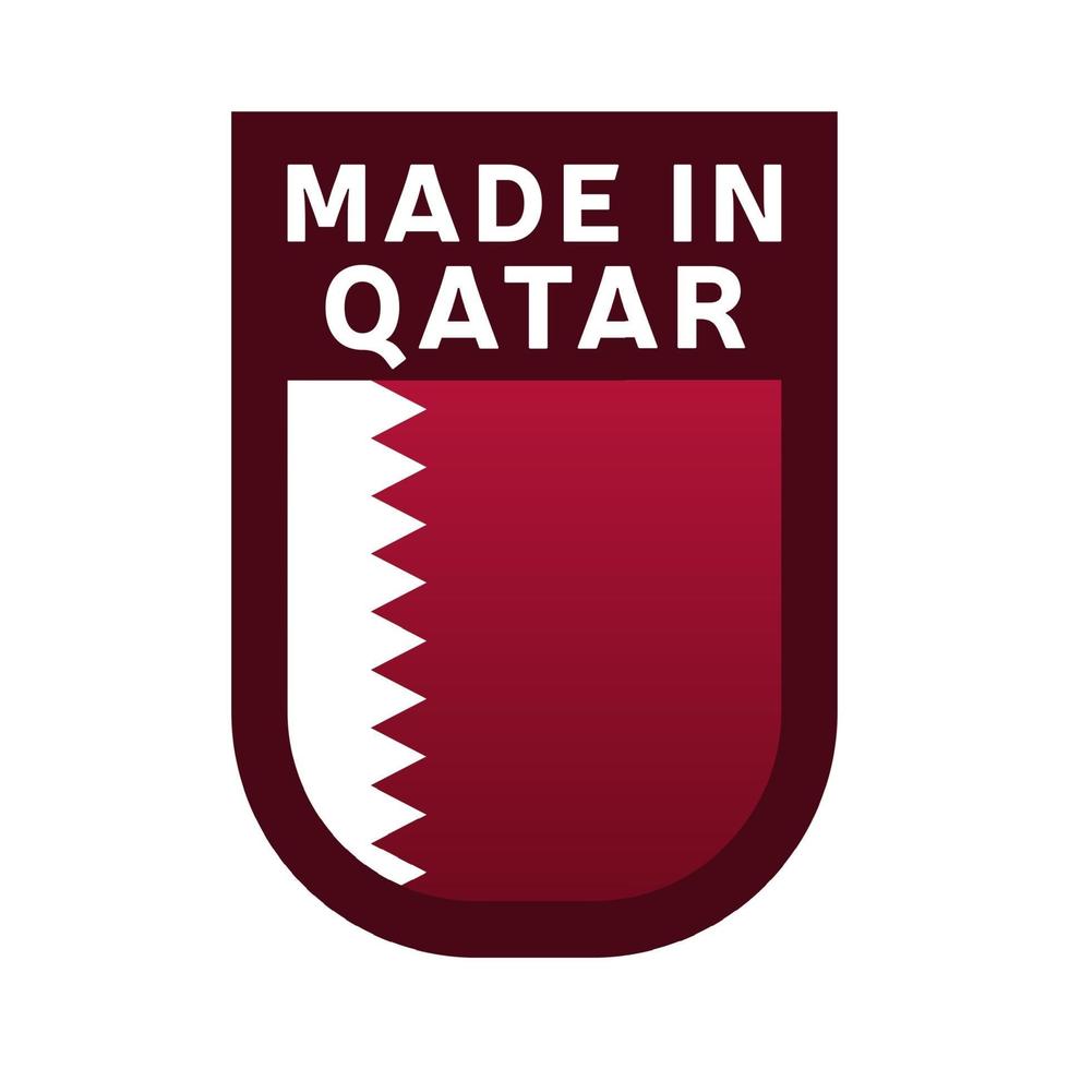 Made in qatar icon. vector