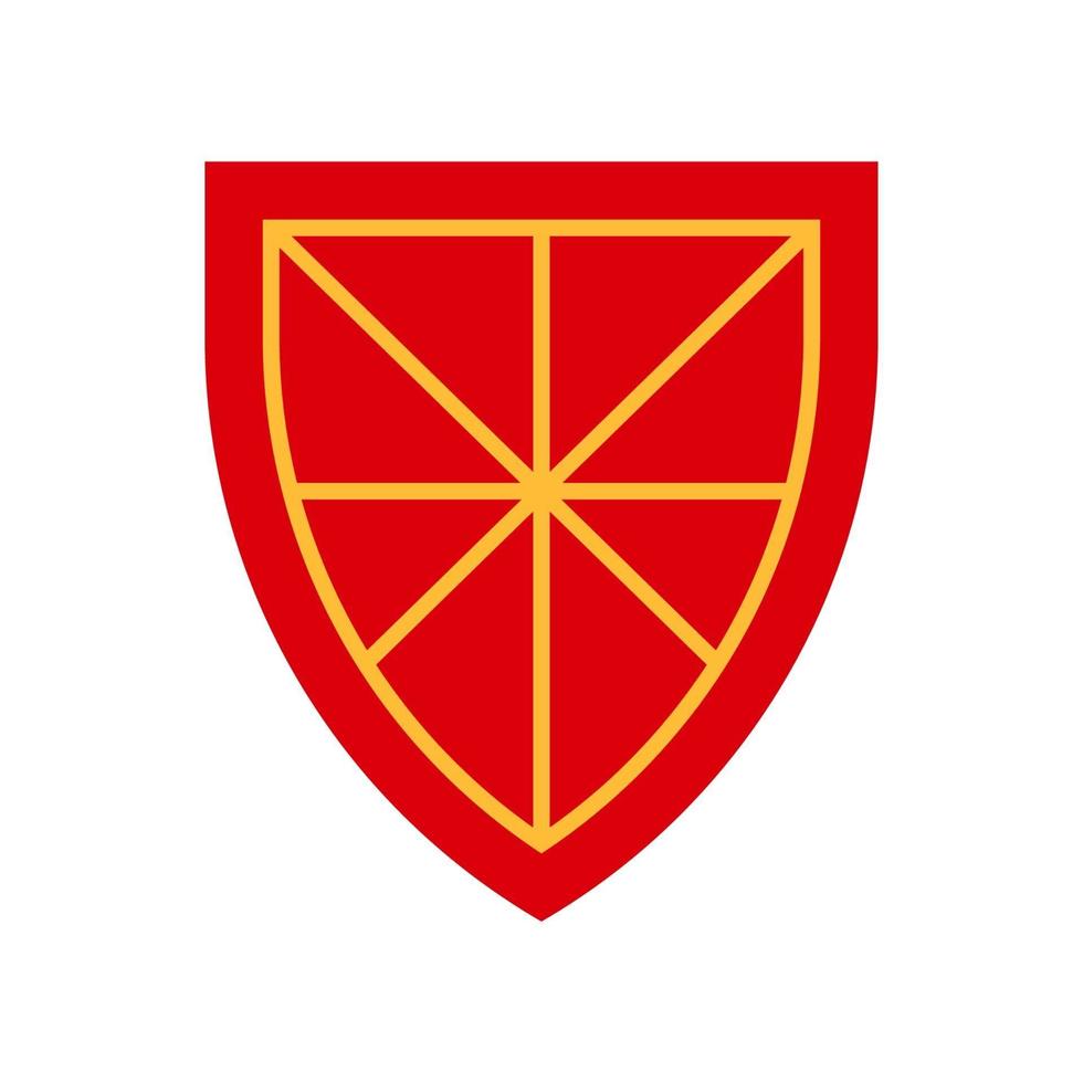 Medieval shield icon. vector