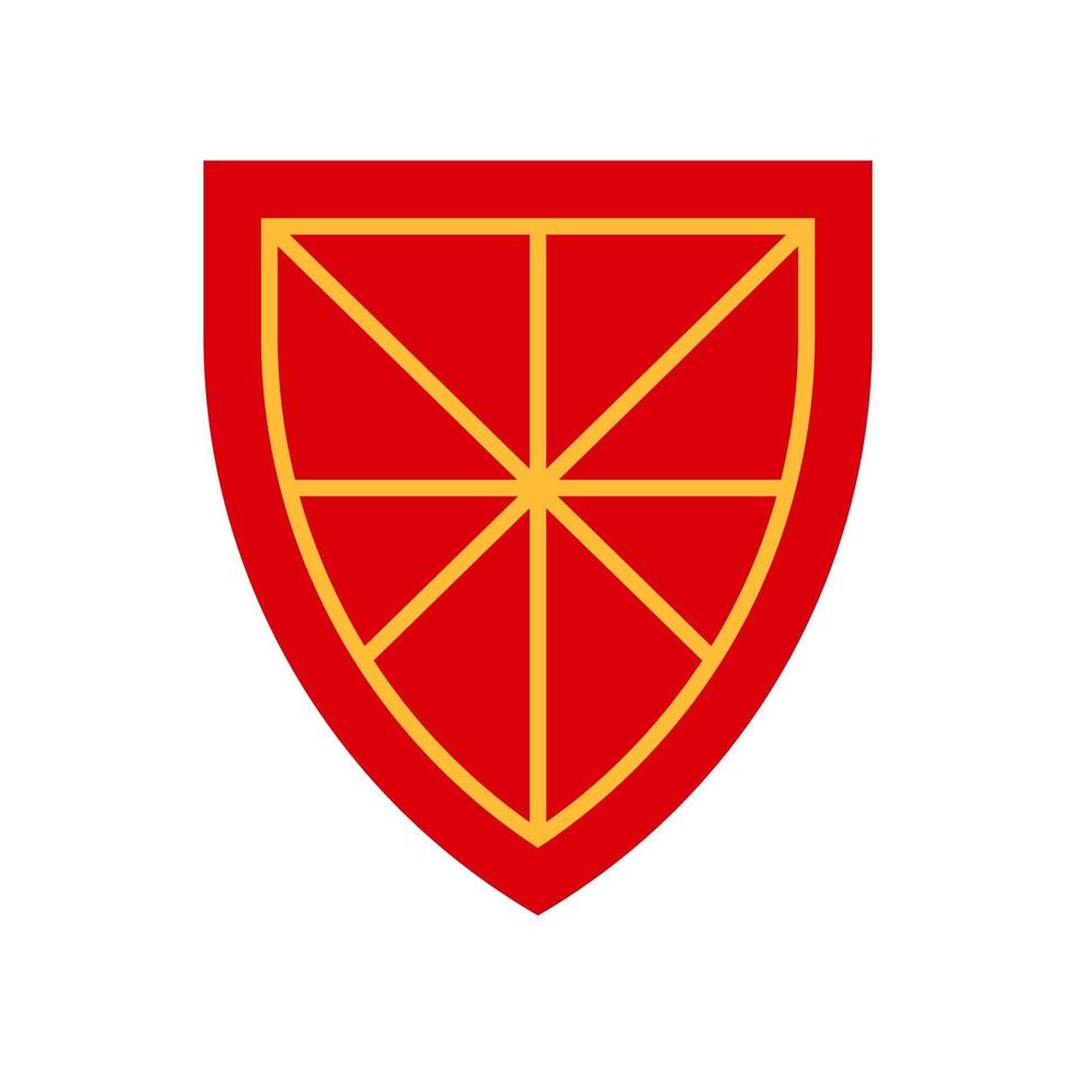 Medieval shield icon. vector