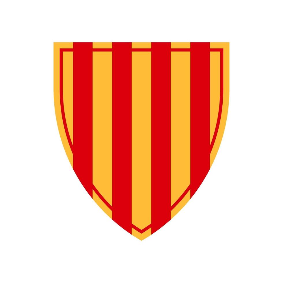 icono de escudo medieval. vector