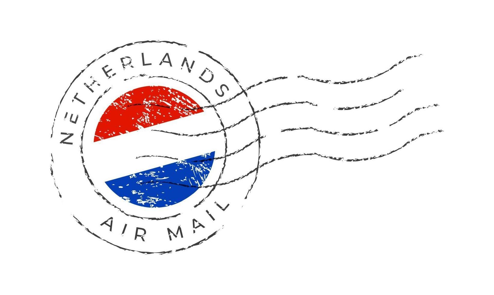 netherlands postage mark. vector