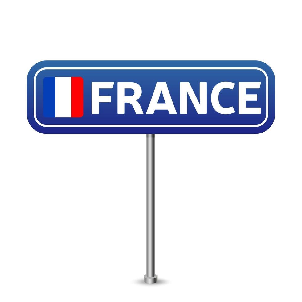 señal de tráfico de francia. vector