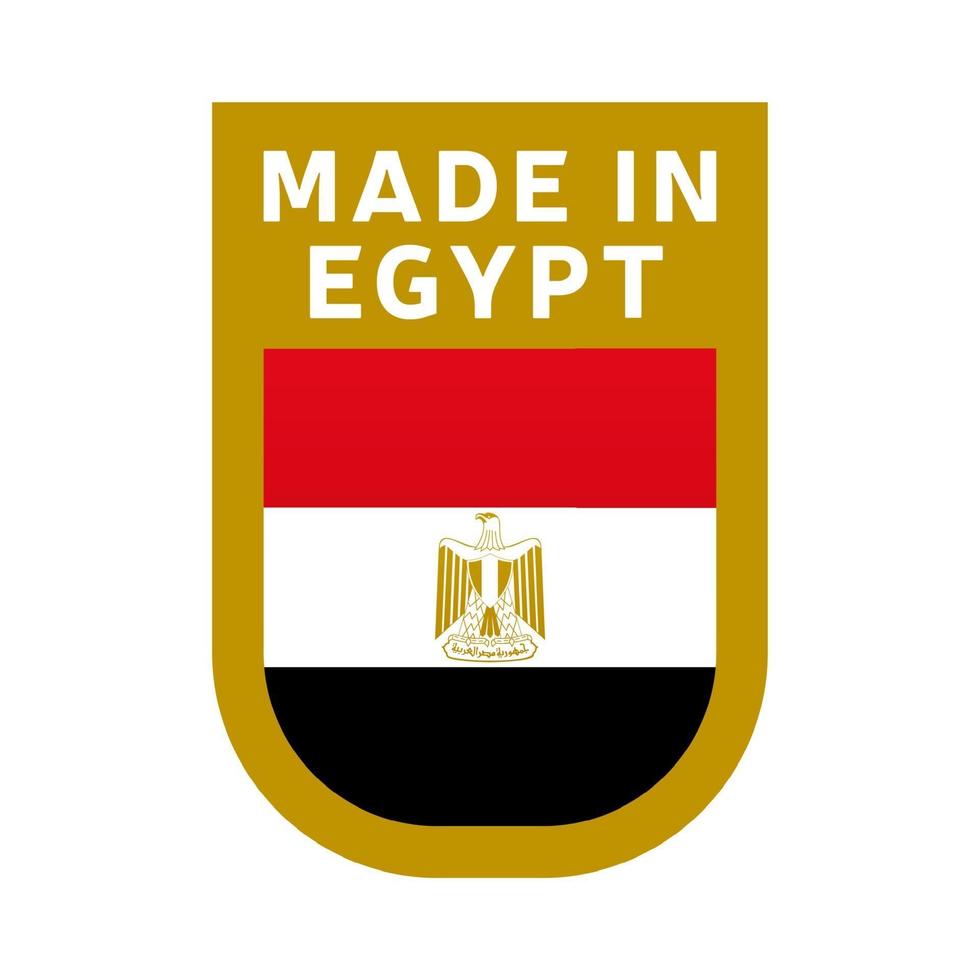 Made in egypt icon. vector