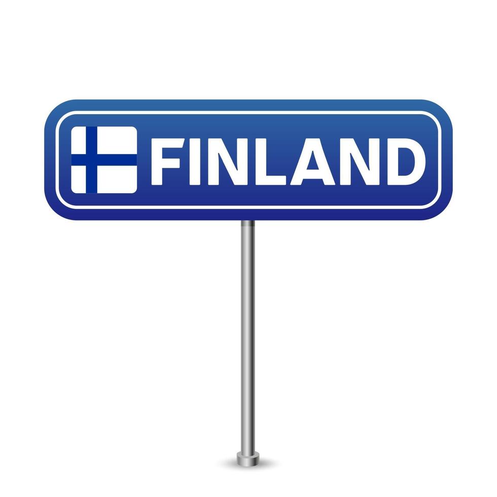 finland road sign vector