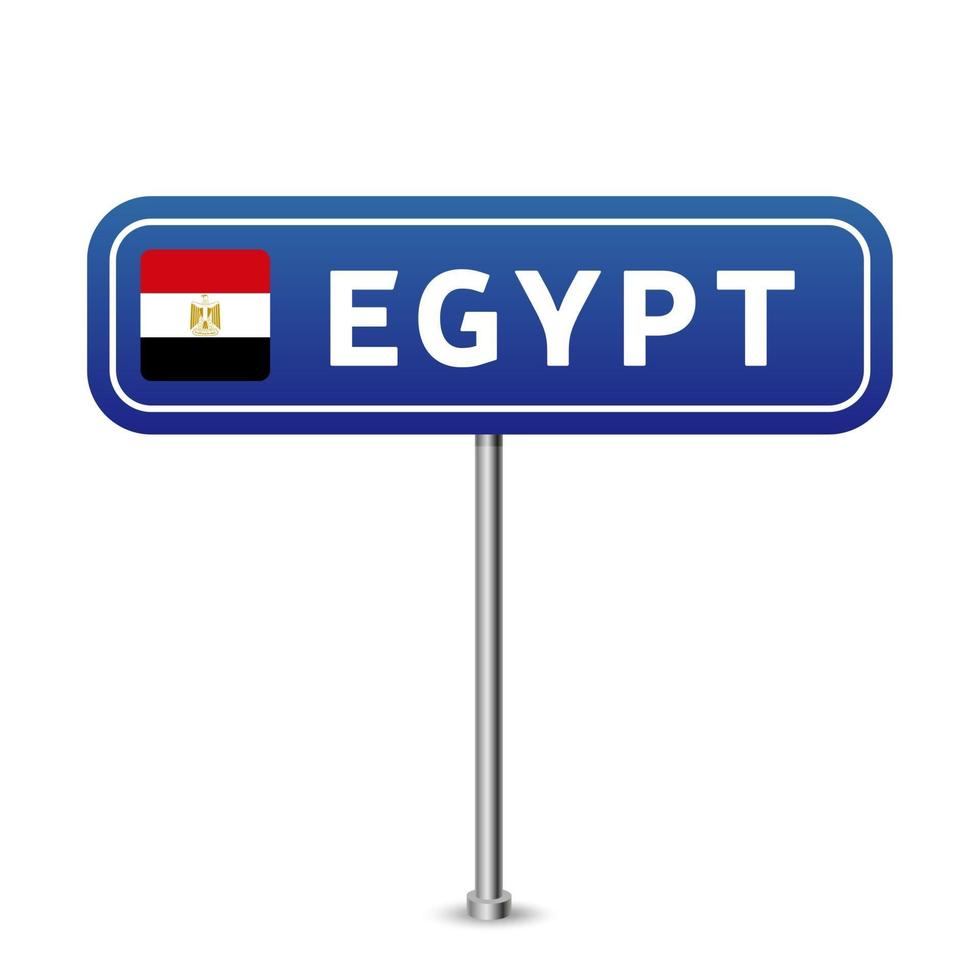 señal de tráfico de egipto vector