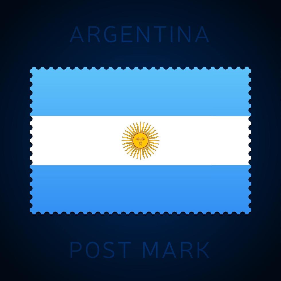 marca postal argentina vector