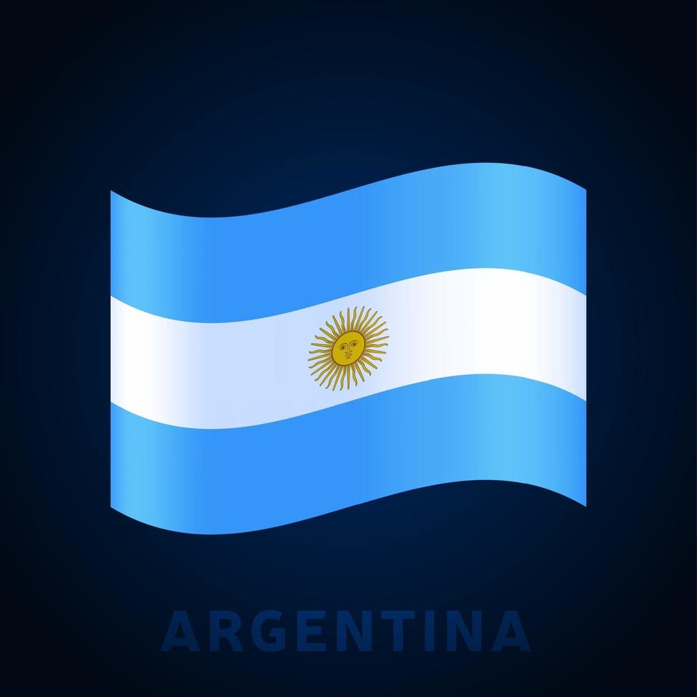 argentina wave vector flag