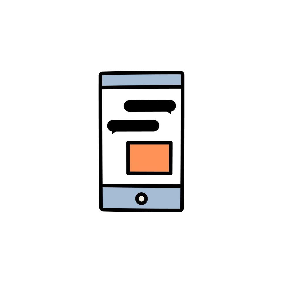 phone chat icon vector