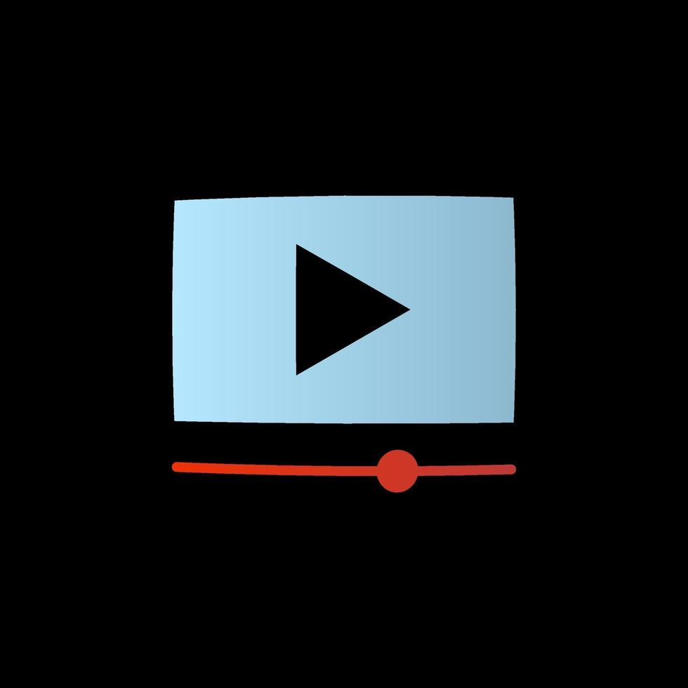 video player icon vector