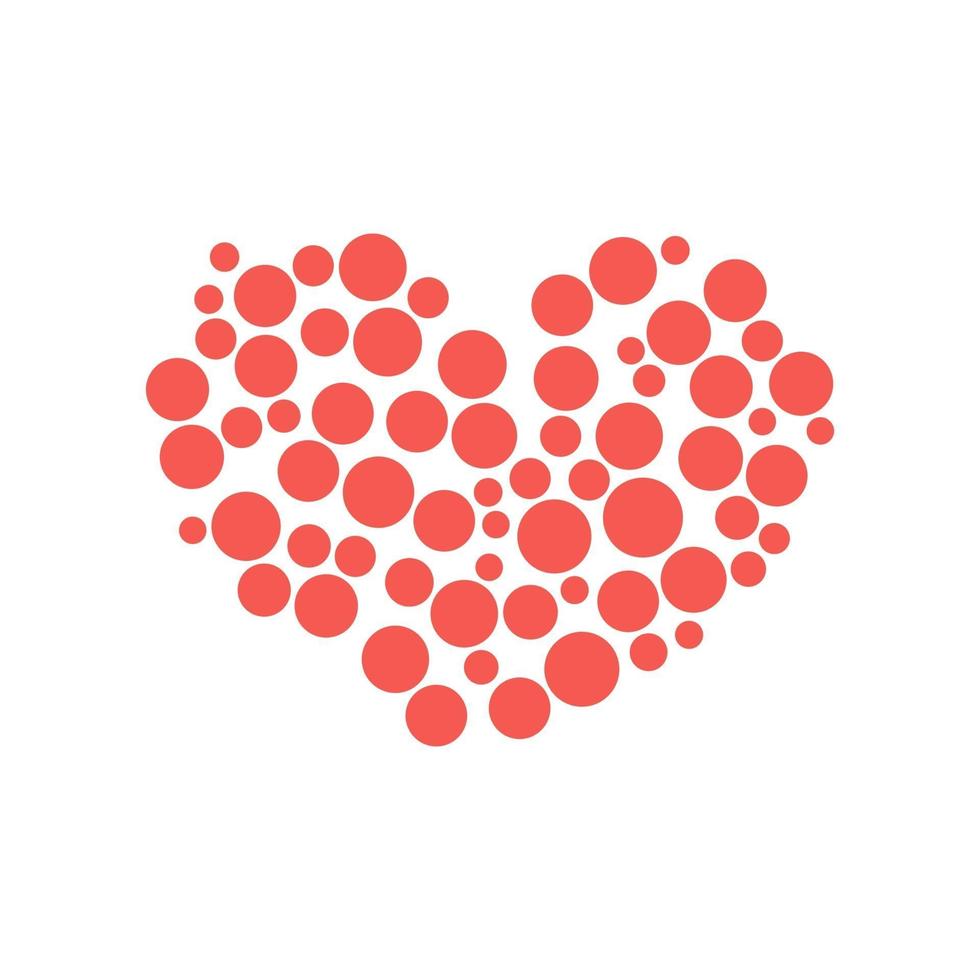 simple love heart icon vector