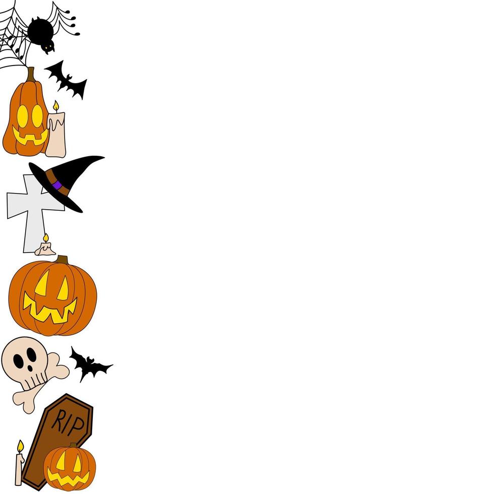 Halloween vector frame for banners and promote