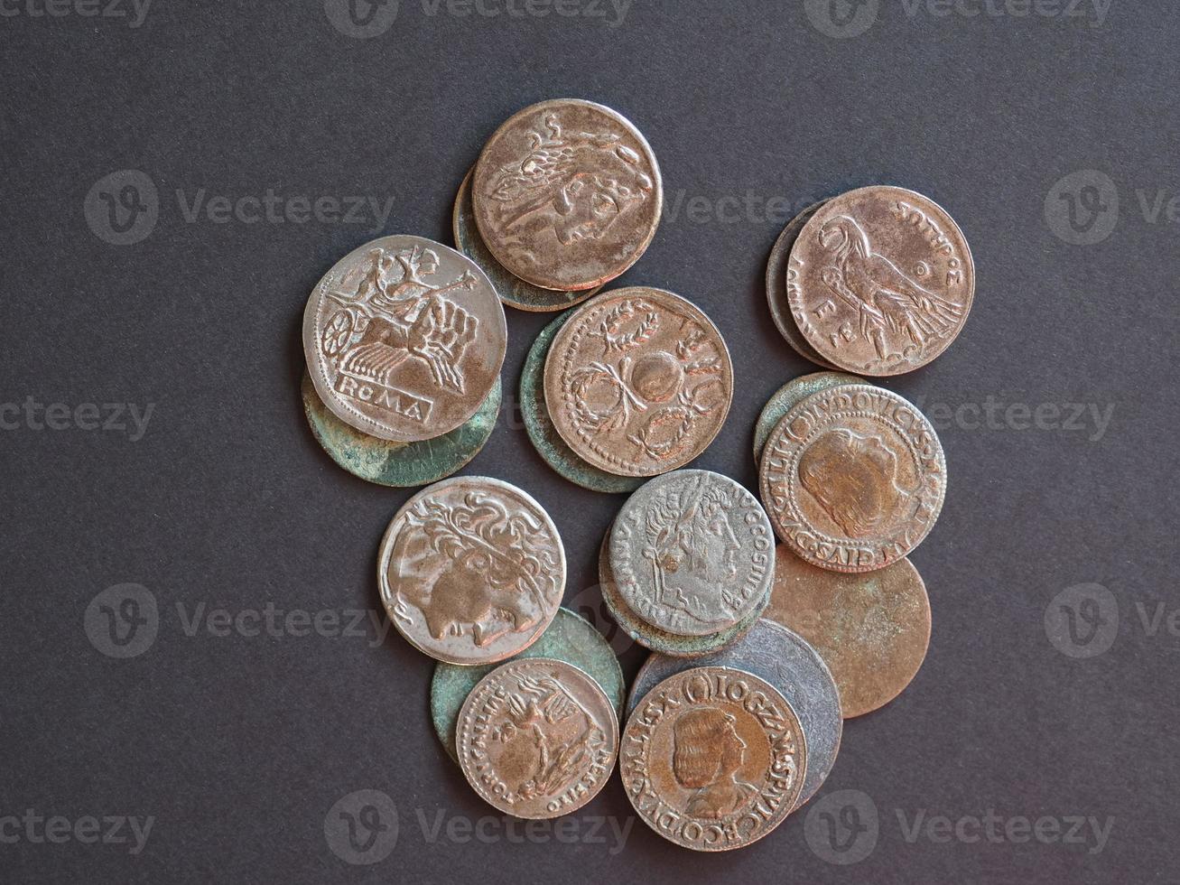 Ancient Roman coins photo