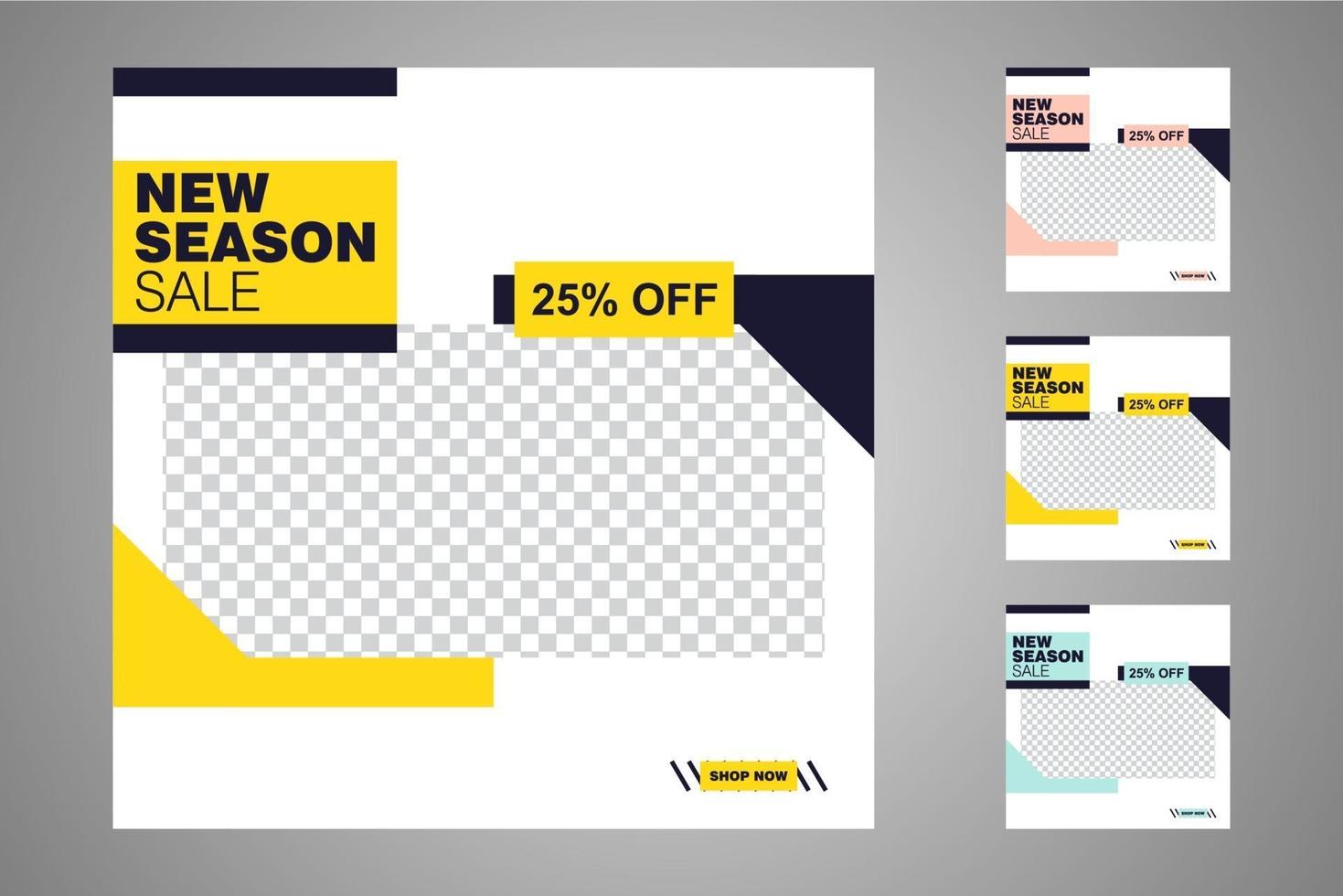 Suitable for social media posts templates and web or internet ads. vector