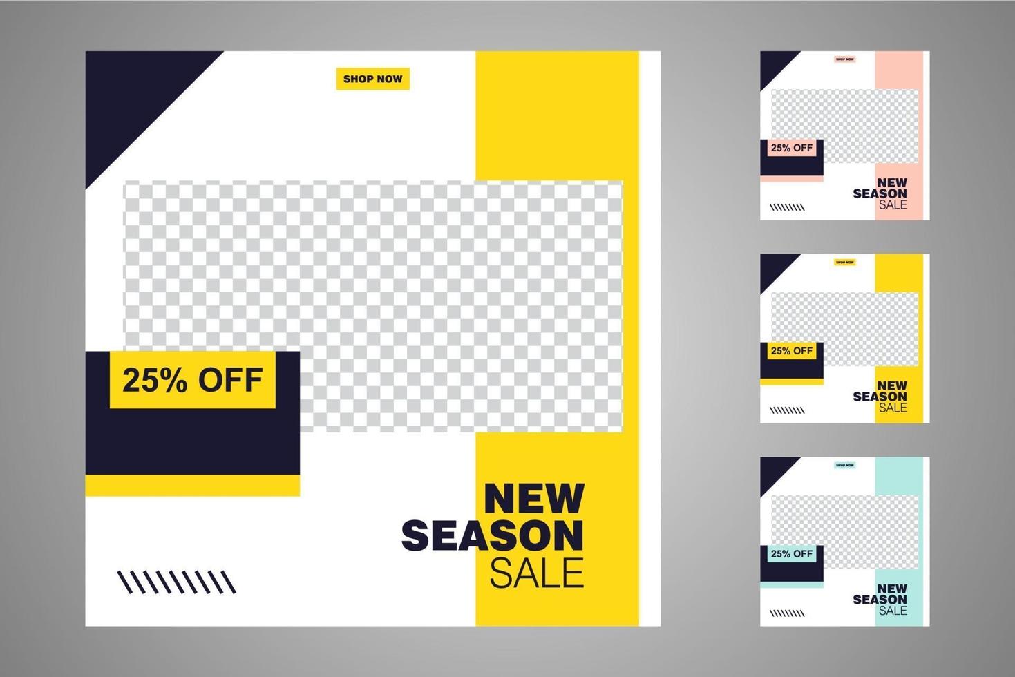 Suitable for social media posts templates and web or internet ads. vector