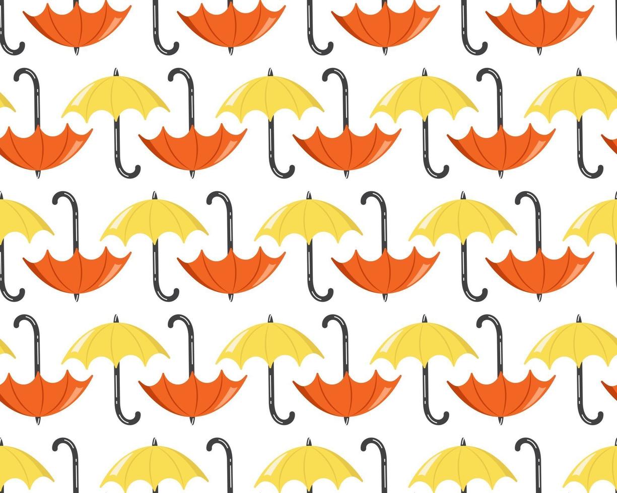 Seamless pattern with bright umbrellas vector