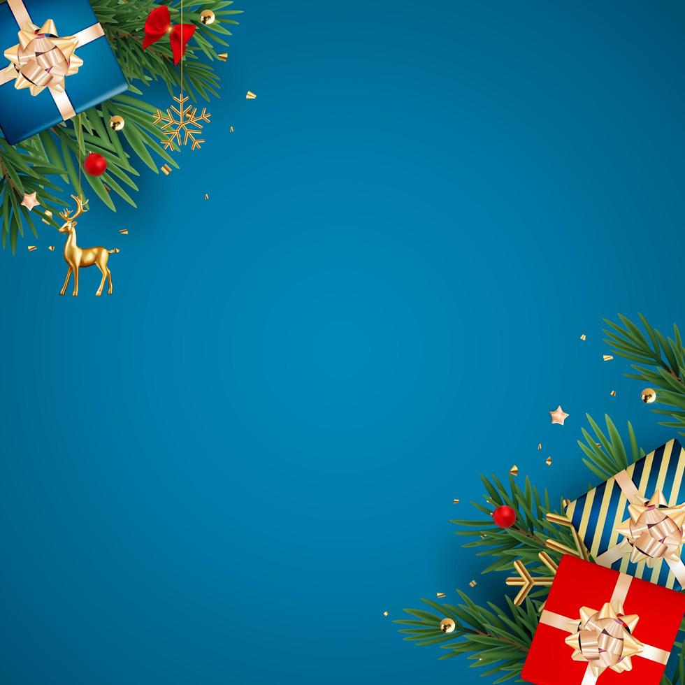 Christmas Holiday Party Background. Happy New Year and Merry Christmas vector