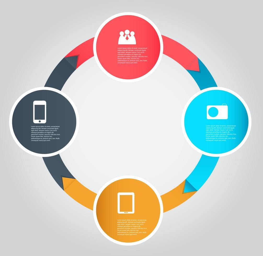 Infographic business template vector illustration