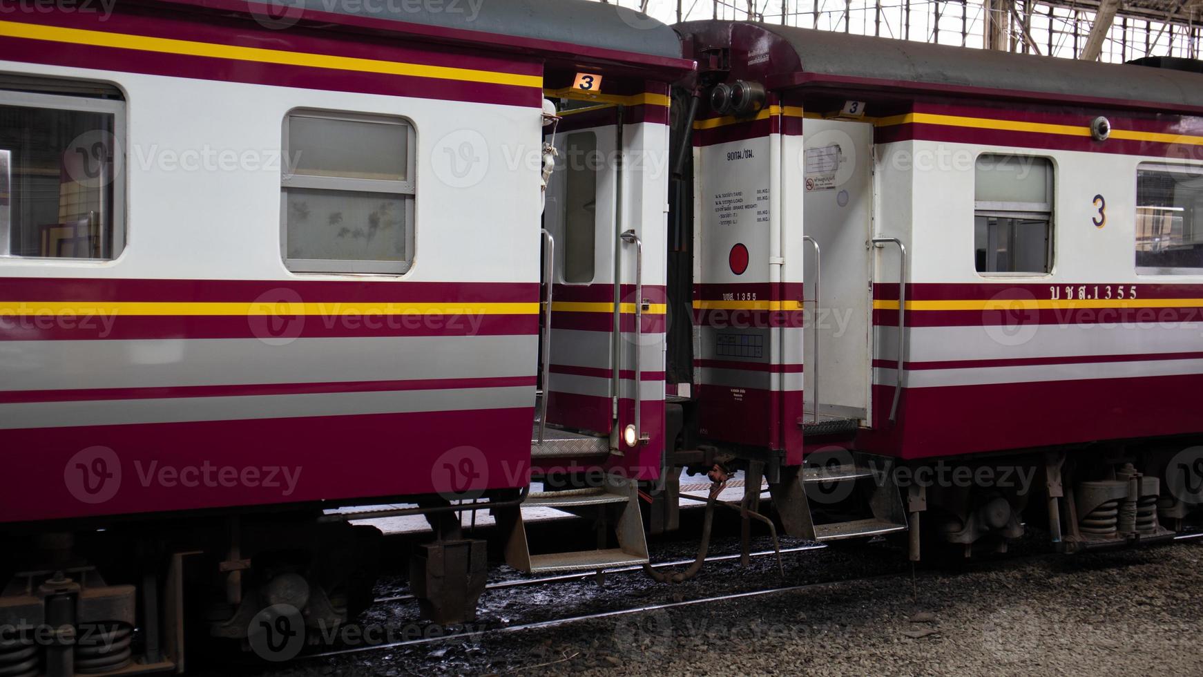 Locomotive train business in the train station photo