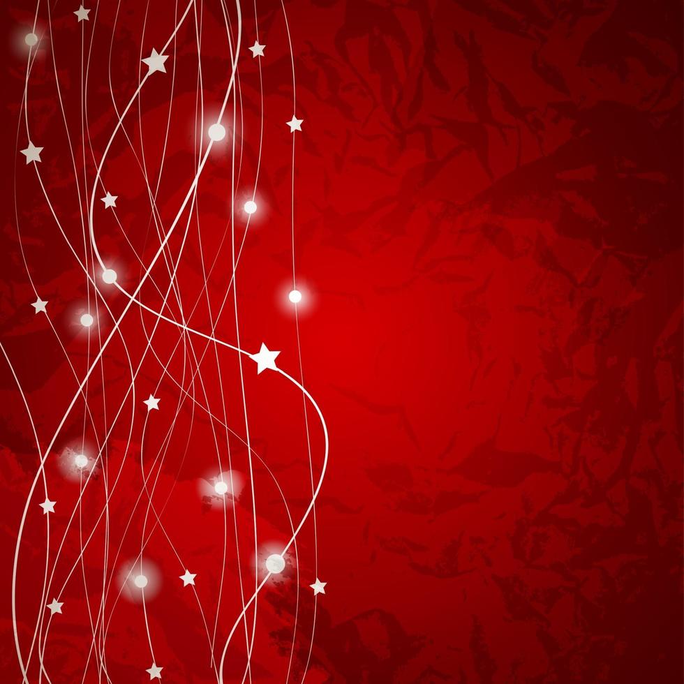 Abstract christmas red background vector illustration