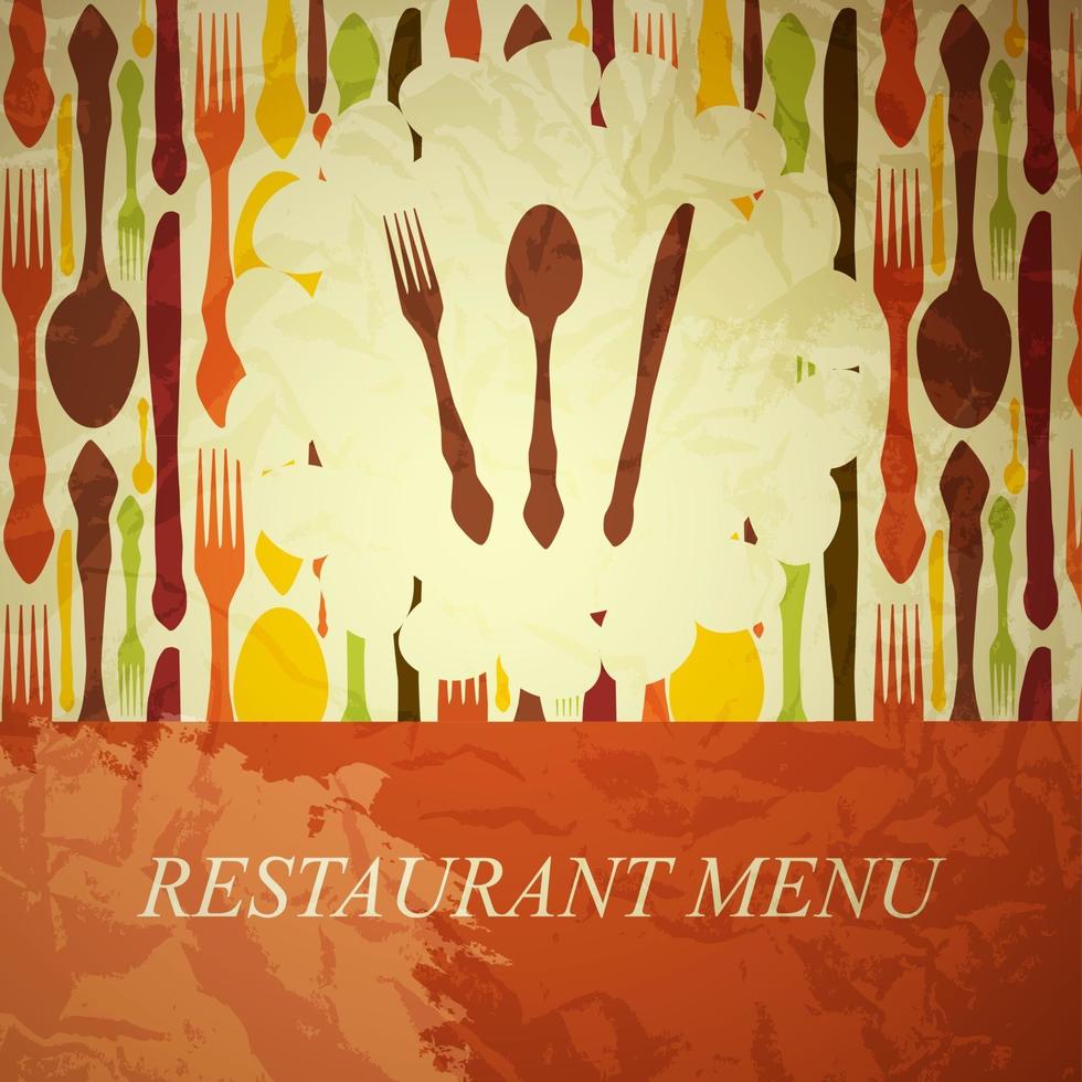 The concept of Restaurant menu. vector