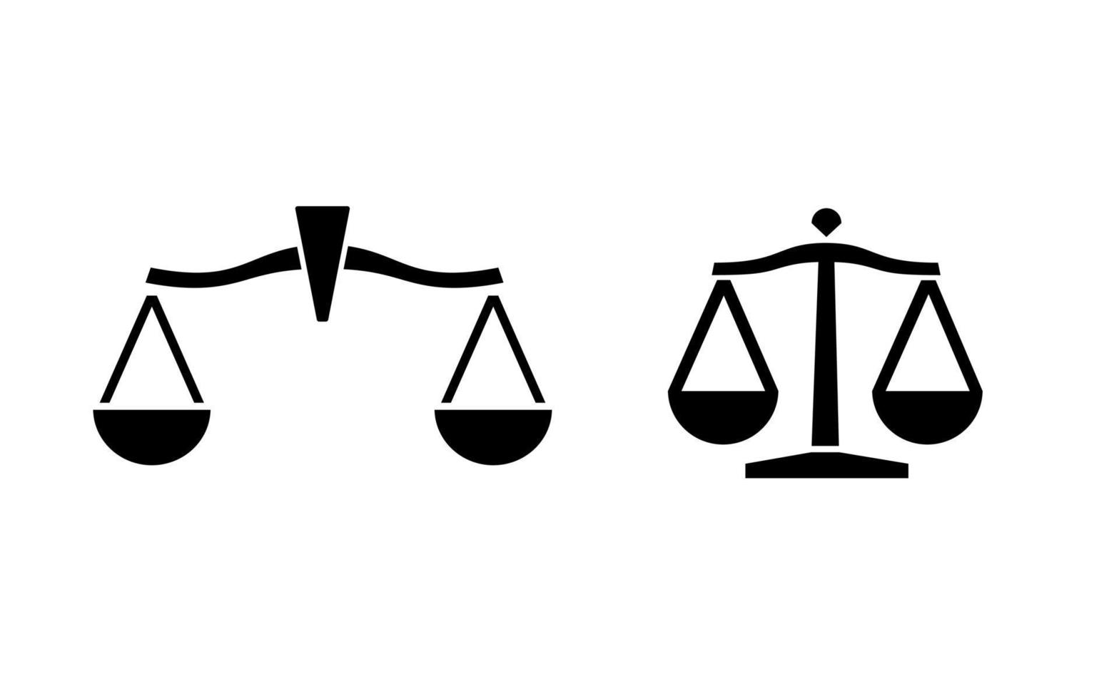 Law judgement legal scales logo vector