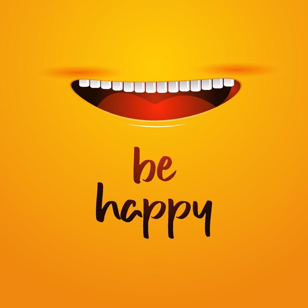Smile Happiness Design Background vector