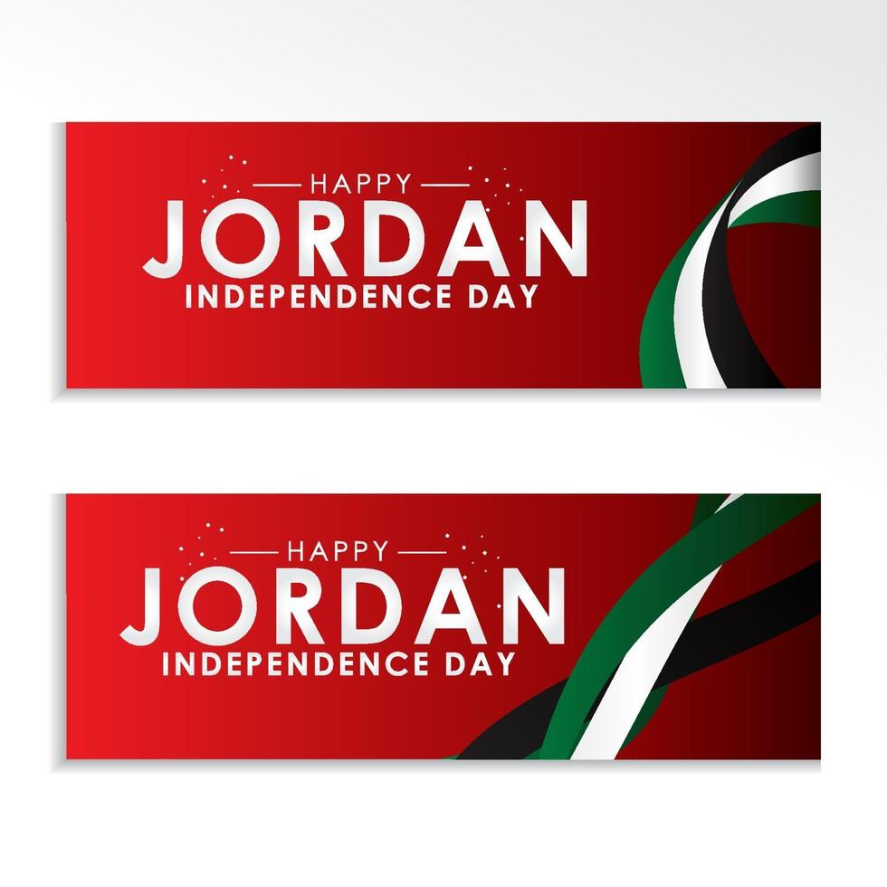Happy Jordan Independence Day Design Background vector