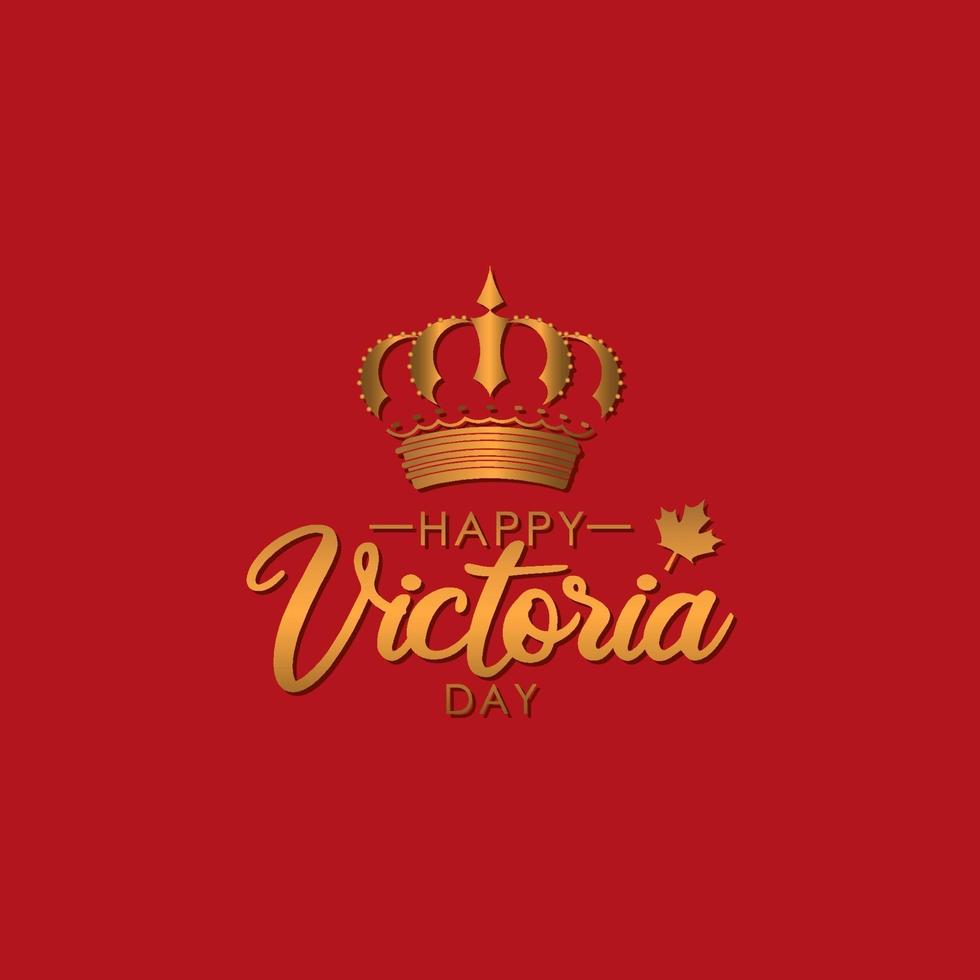 Happy Vectoria Day Banner Design vector