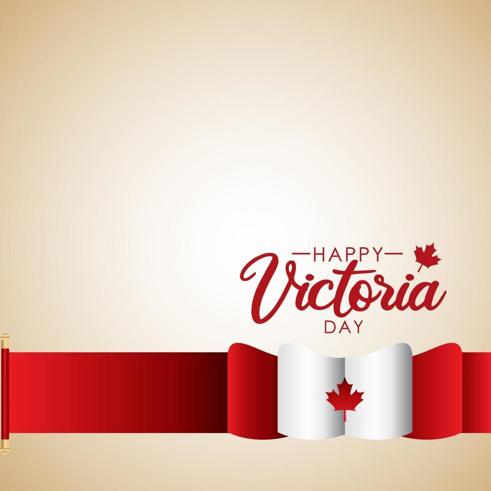 Happy Vectoria Day Banner Design vector