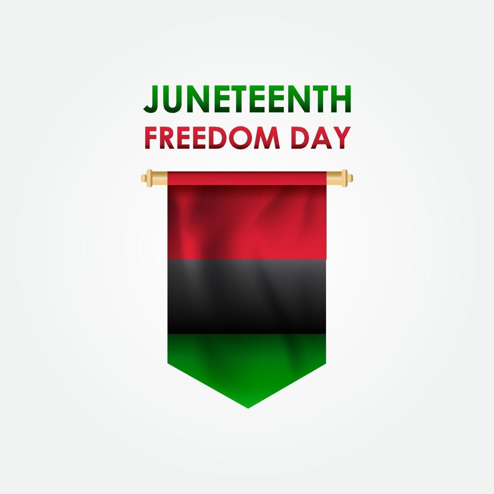 Juneteenth Freedom Day Design Background vector