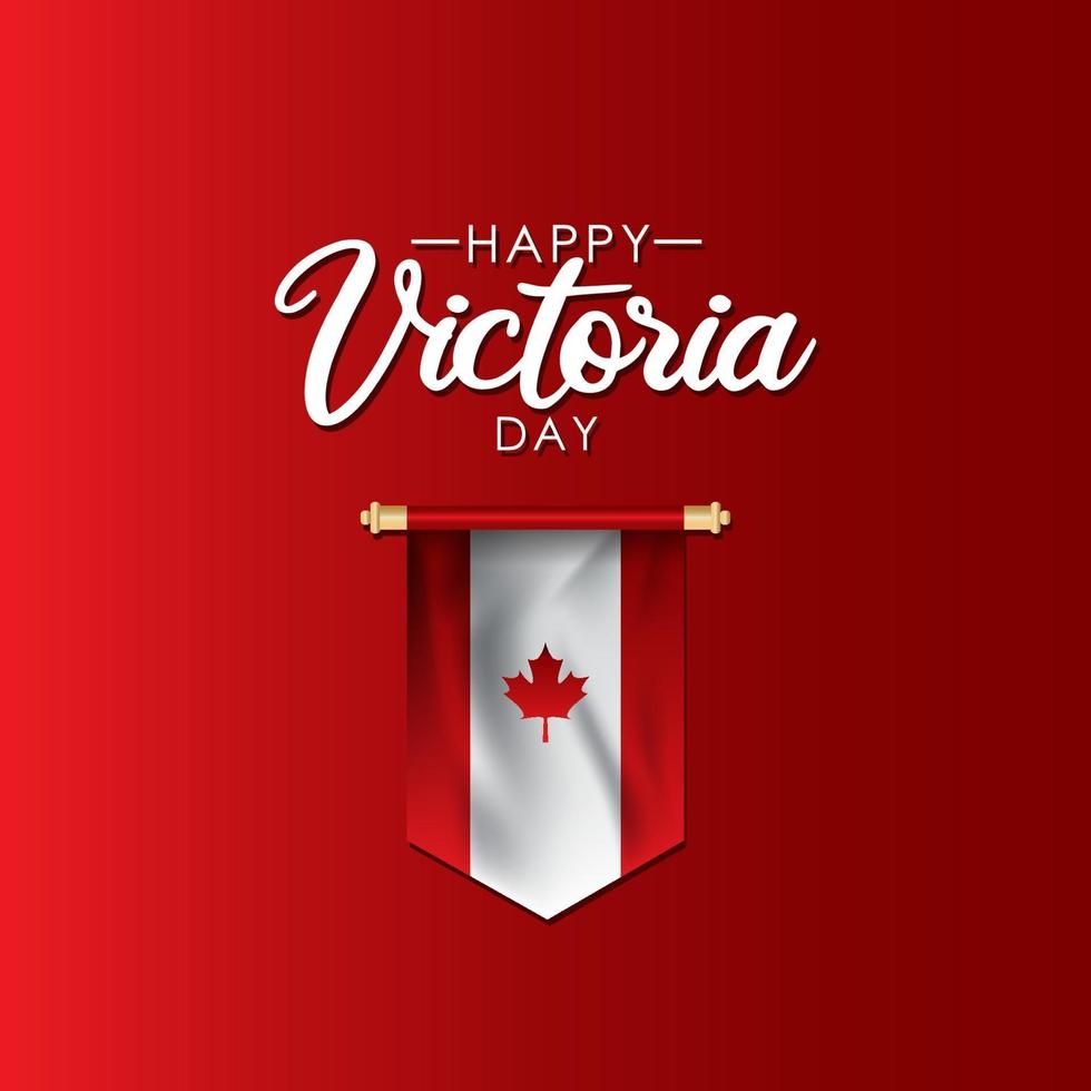 Happy Vectoria Day Banner Design vector