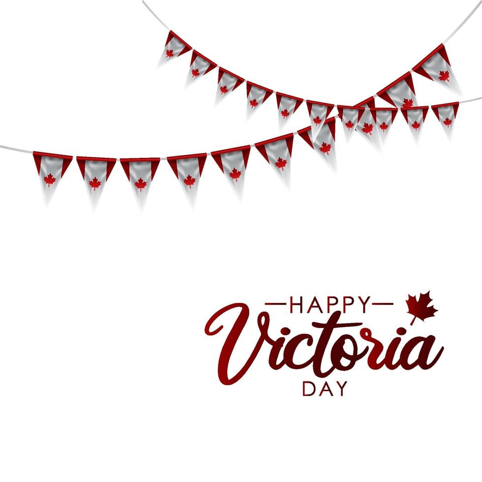 Happy Vectoria Day Banner Design vector