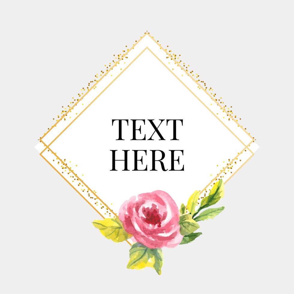 Floral Frame Collection. Set of cute retro flowers vector