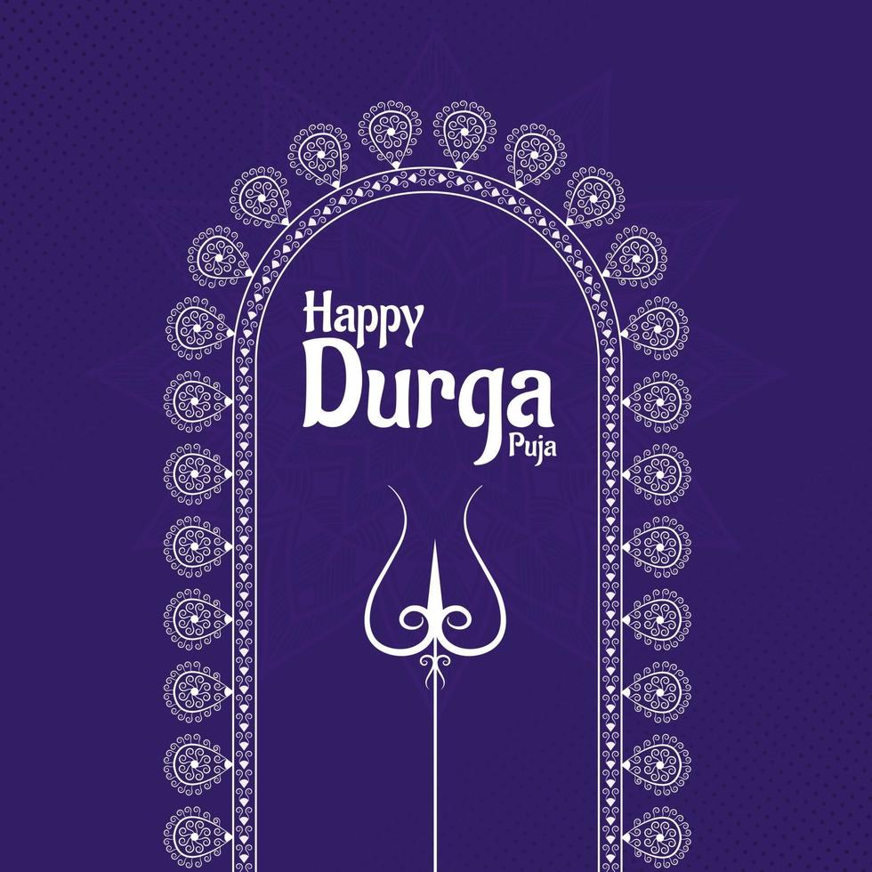 New Durga Puja Social Media Template Design. durga Face Illustration vector