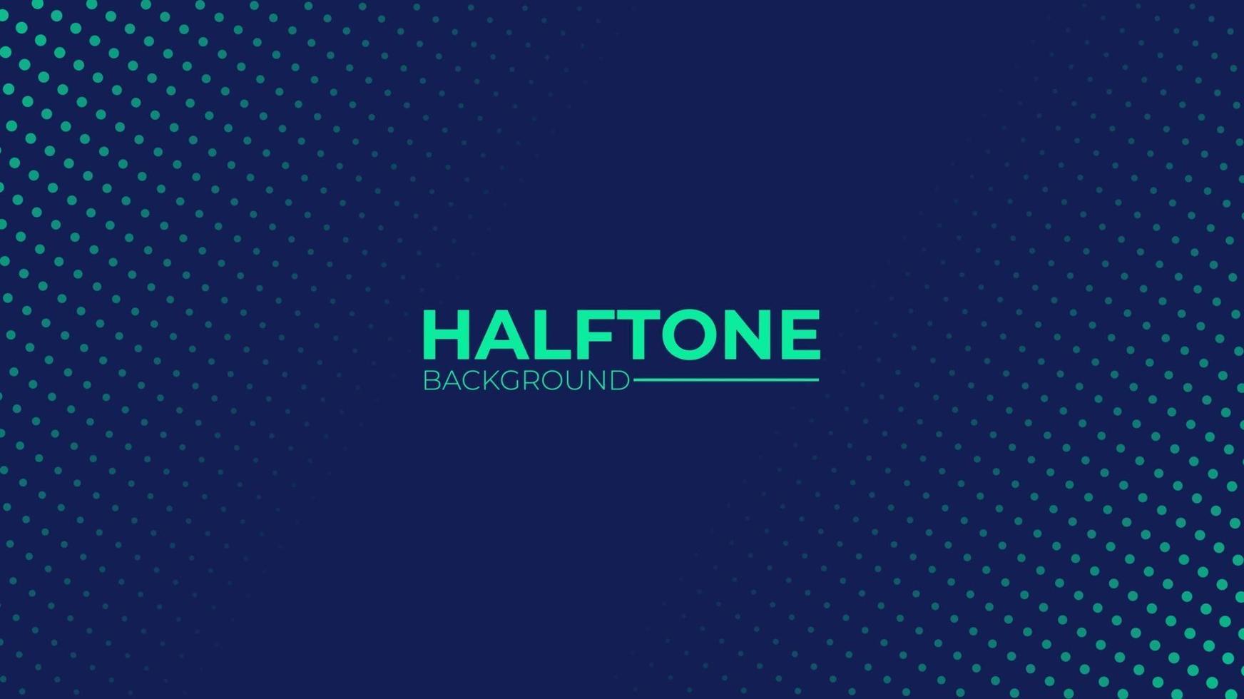 Abstract green and dark blue halftone background concept vector