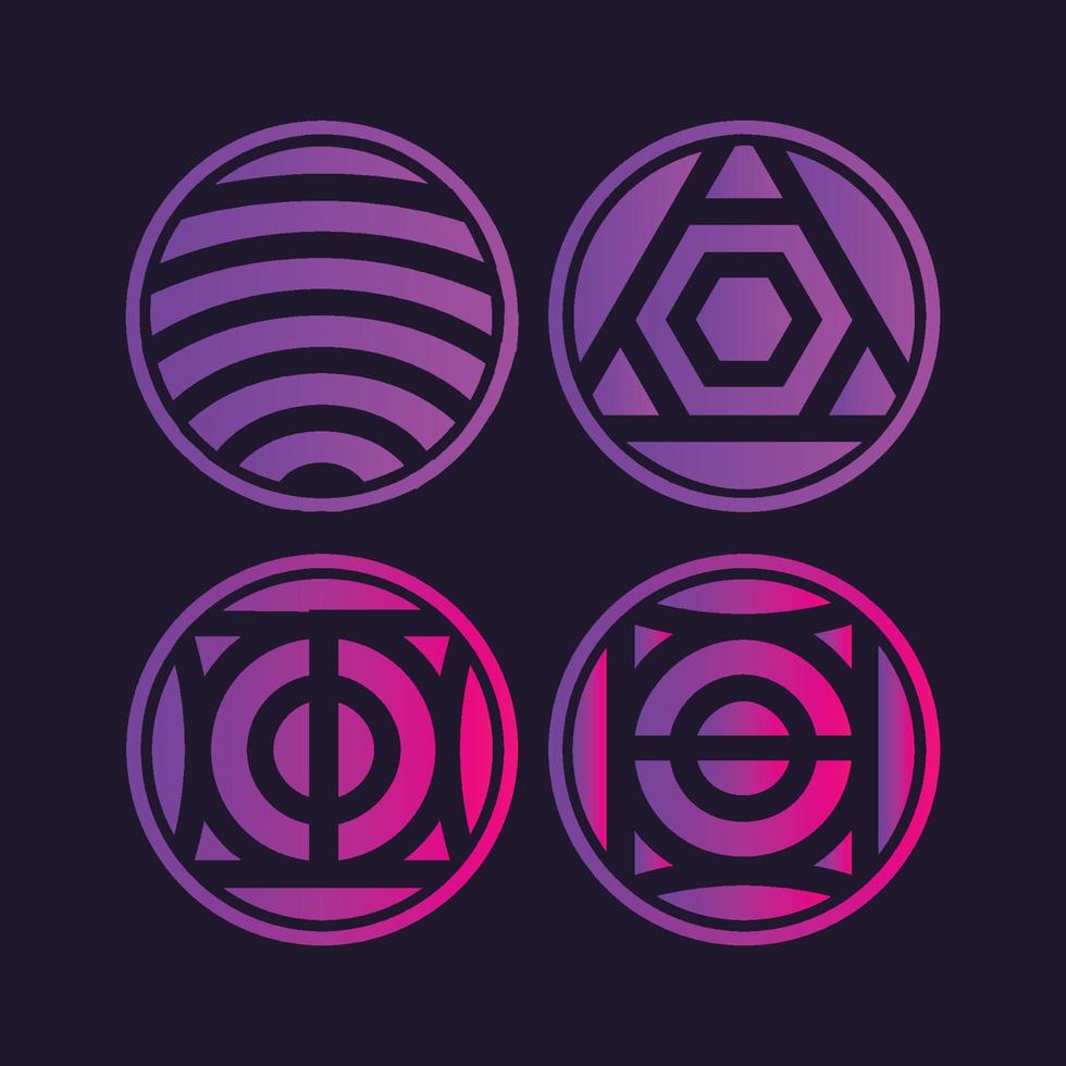 Abstract circle shapes vector