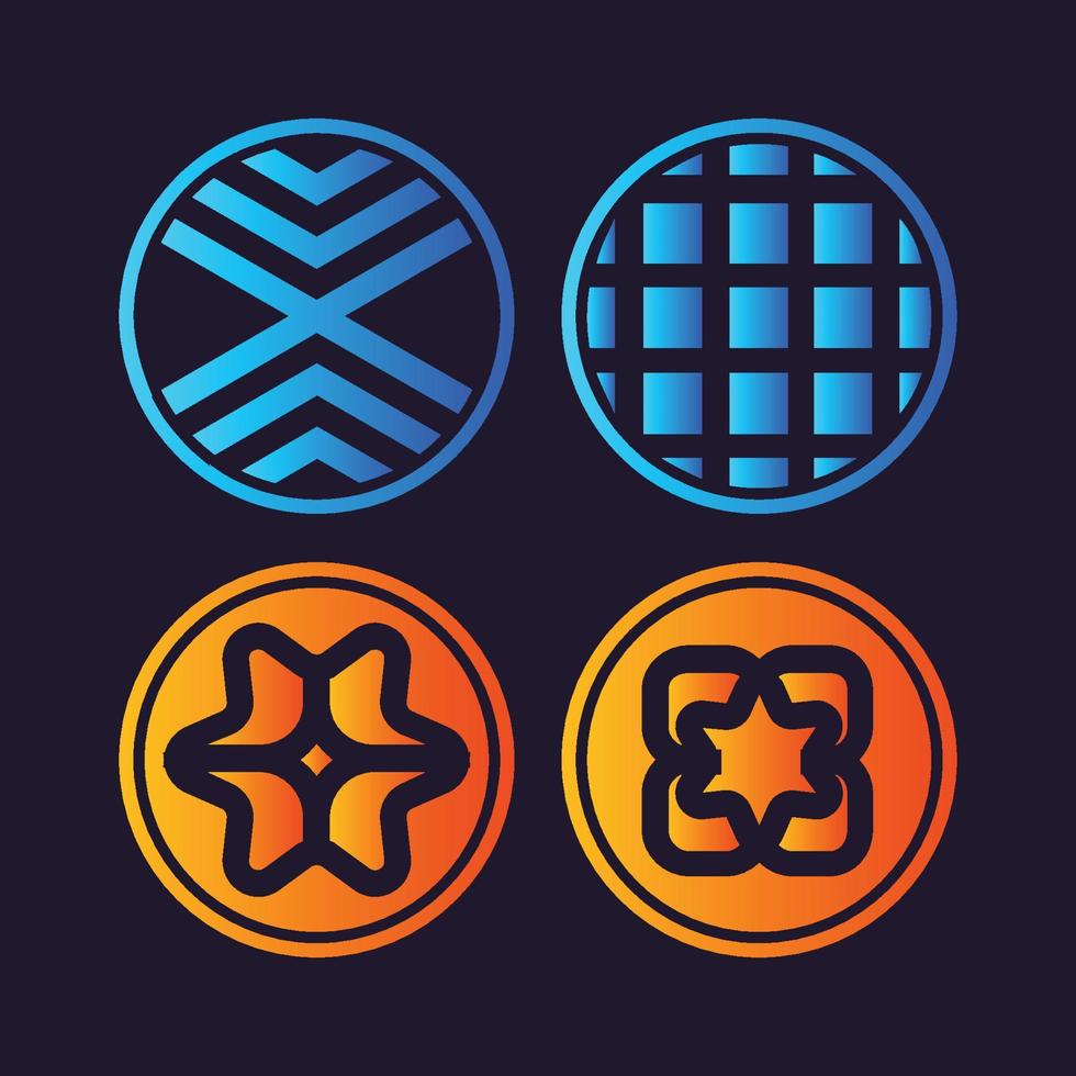 Abstract circle shapes vector