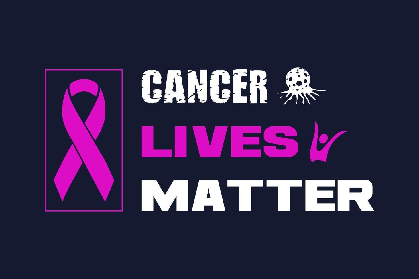 diseño de camiseta de tipografía del mes de concientización sobre el cáncer de mama vector