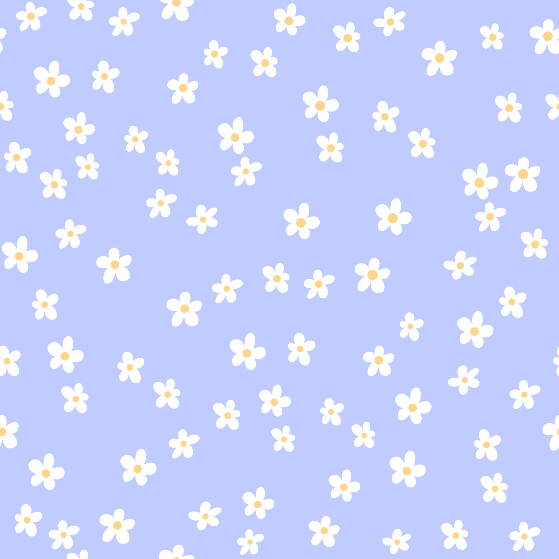 Seamless pattern of white chamomiles on a blue background 3435092 ...