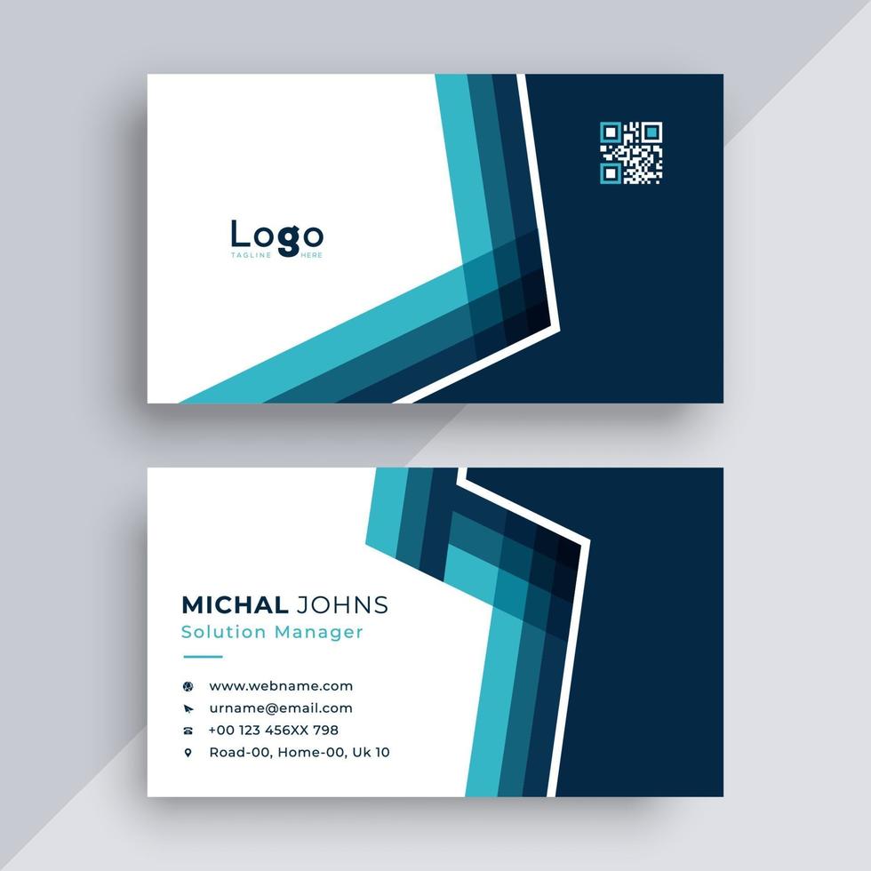 Creative business card template vector