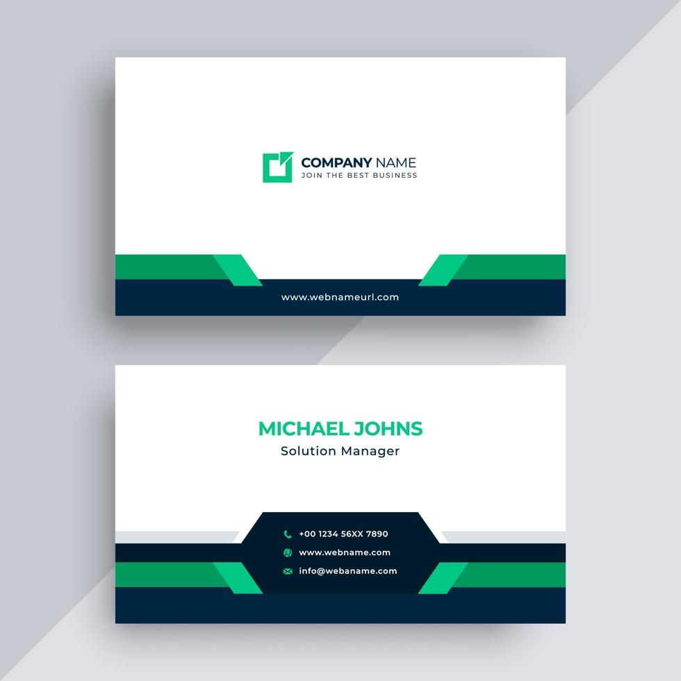 Business card with modern design vector