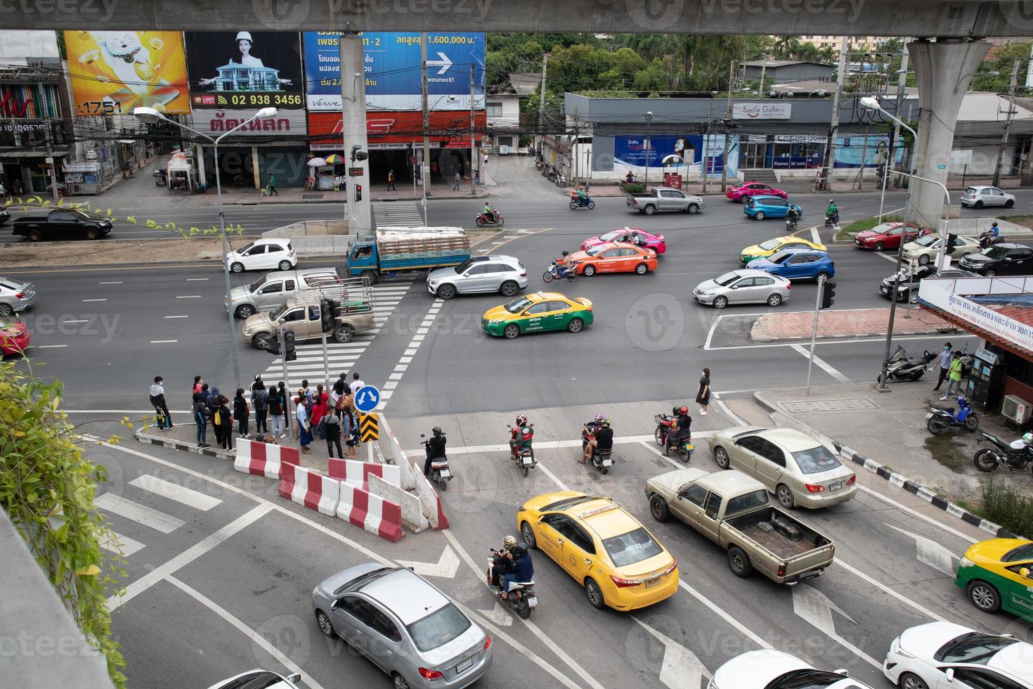 Bangkok, Thailand, Aug 08, 2020 - Traffic in Bangkok photo