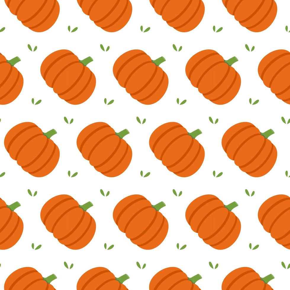 pumpkin seamless pattern. vector background
